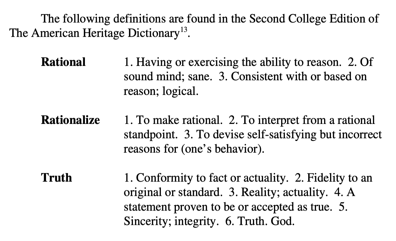 Diagram accompanying the discussion of rational judgment.